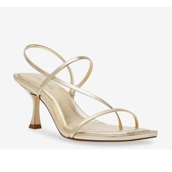 Steve Madden Women's "Locke" Gold Strappy Sandals Size: 9 - Picture 1 of 9